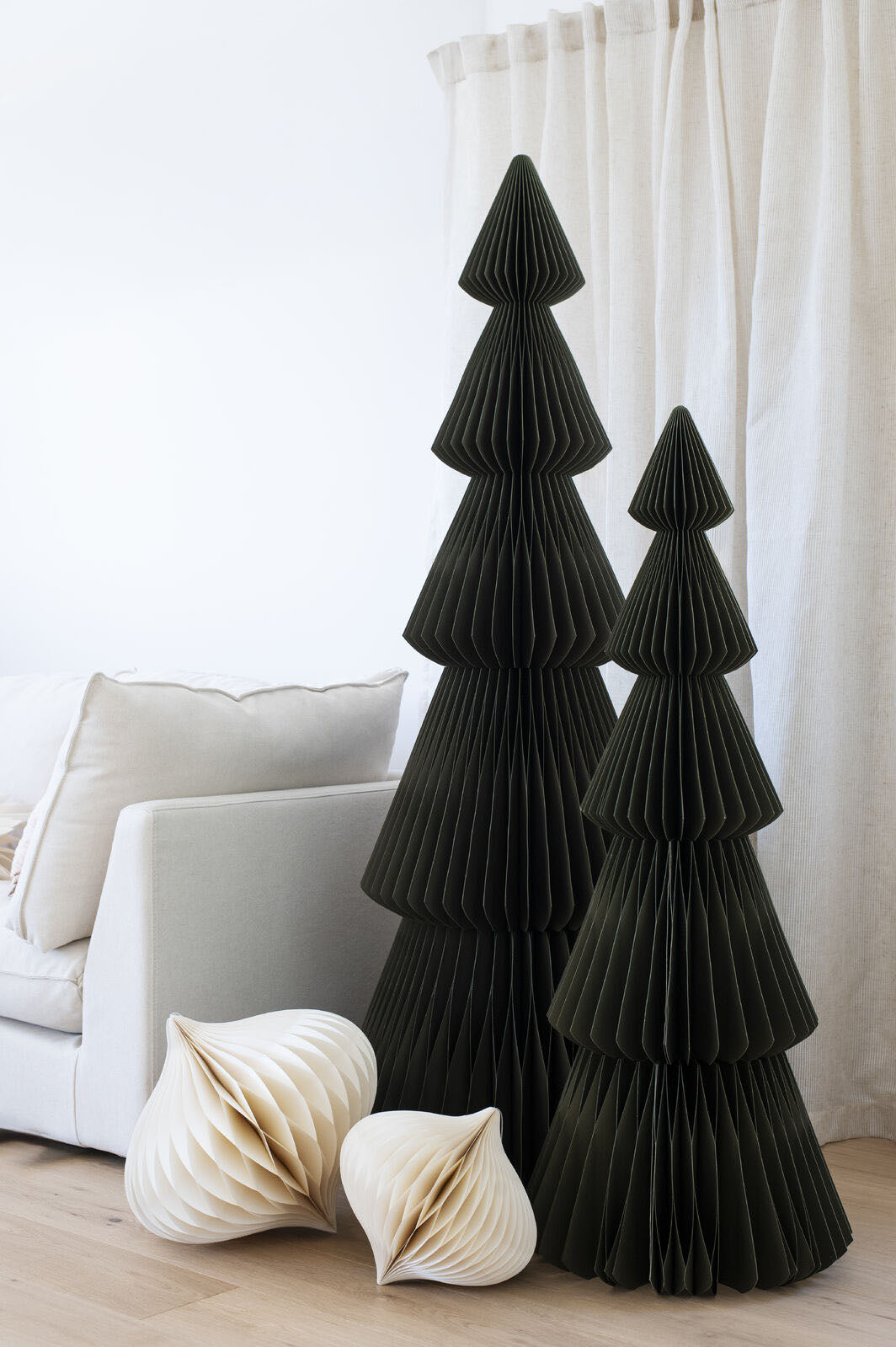 Nordic Rooms Evergreen Tree Standing - Olive Green