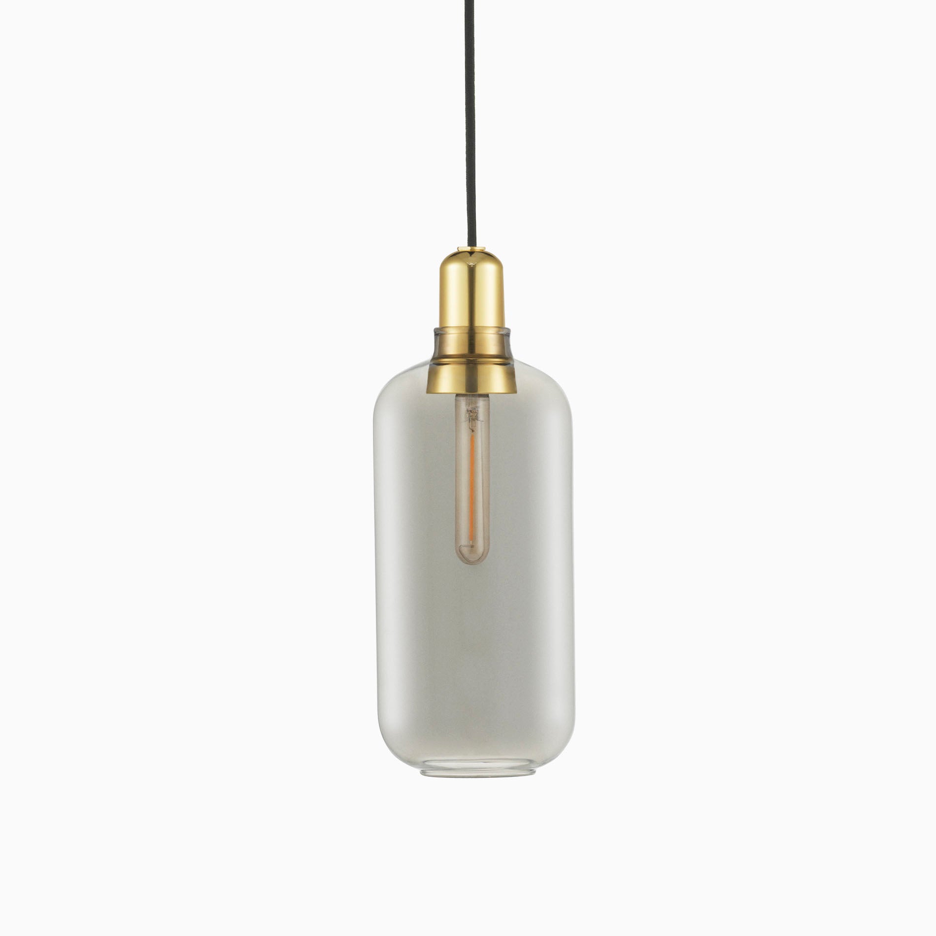 Normann Copenhagen Amp Lamp Large Smoke Brass
