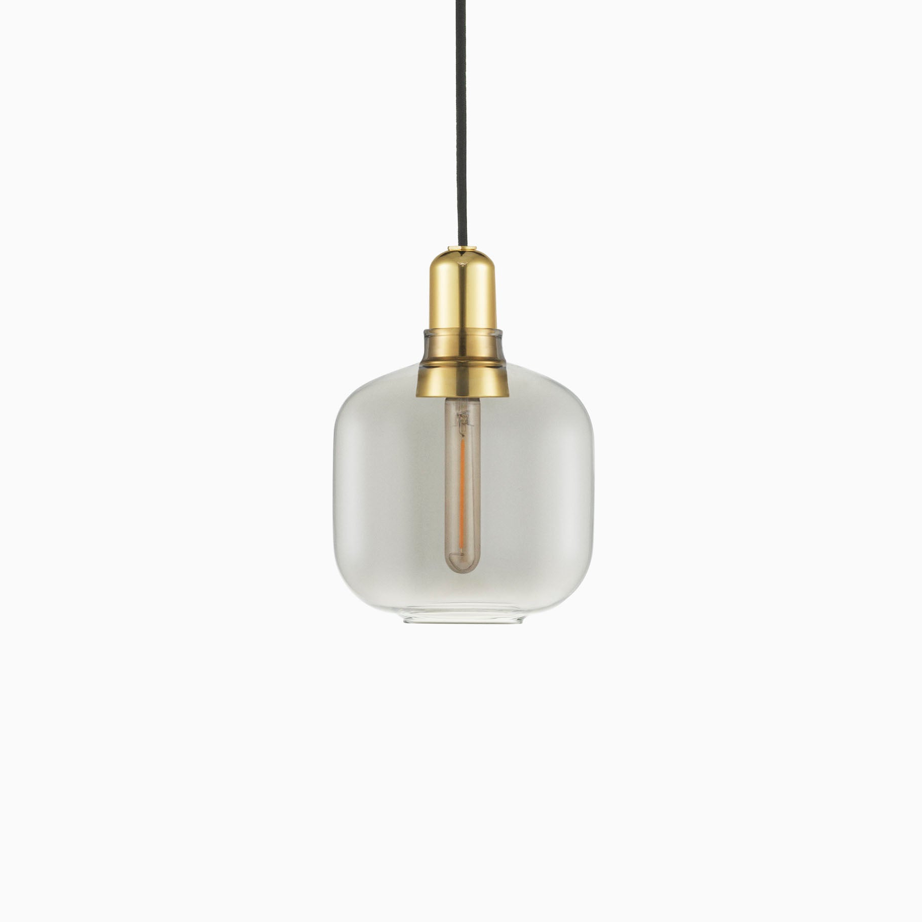 Normann Copenhagen Amp Lamp Small Smoke Brass