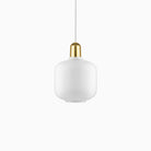Normann Copenhagen Amp Lamp Small White Brass