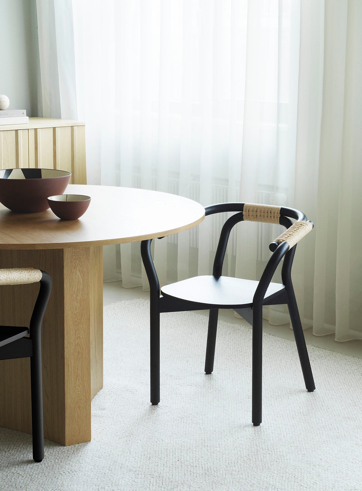 Normann Copenhagen Knot Chair Black Natural