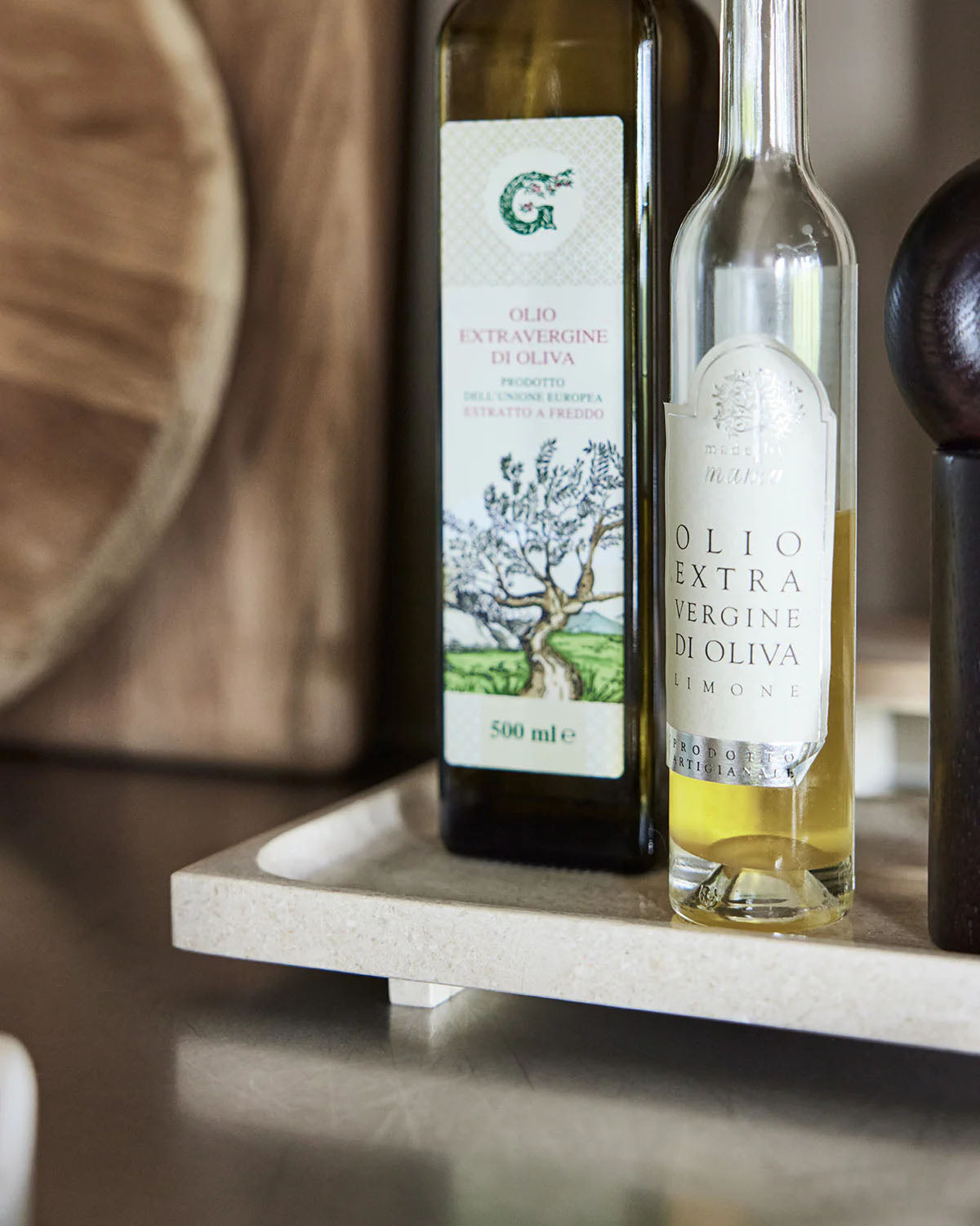 OYOY Savi Marble Tray - Beige