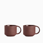 OYOY Yuka Cup Set Of Two - Dark Terracotta