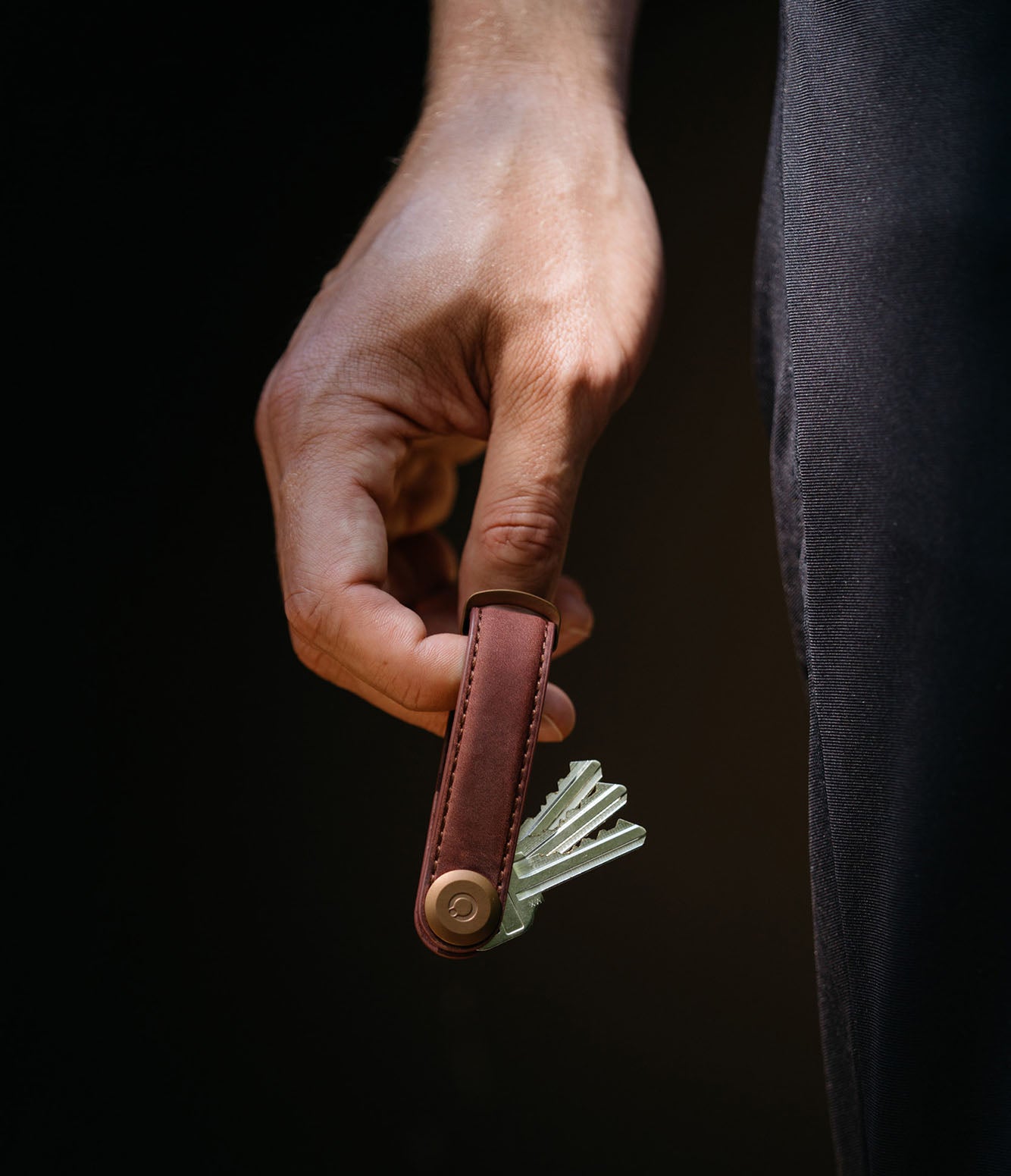 Orbitkey Key Organiser Crazy Horse Mulled Wine