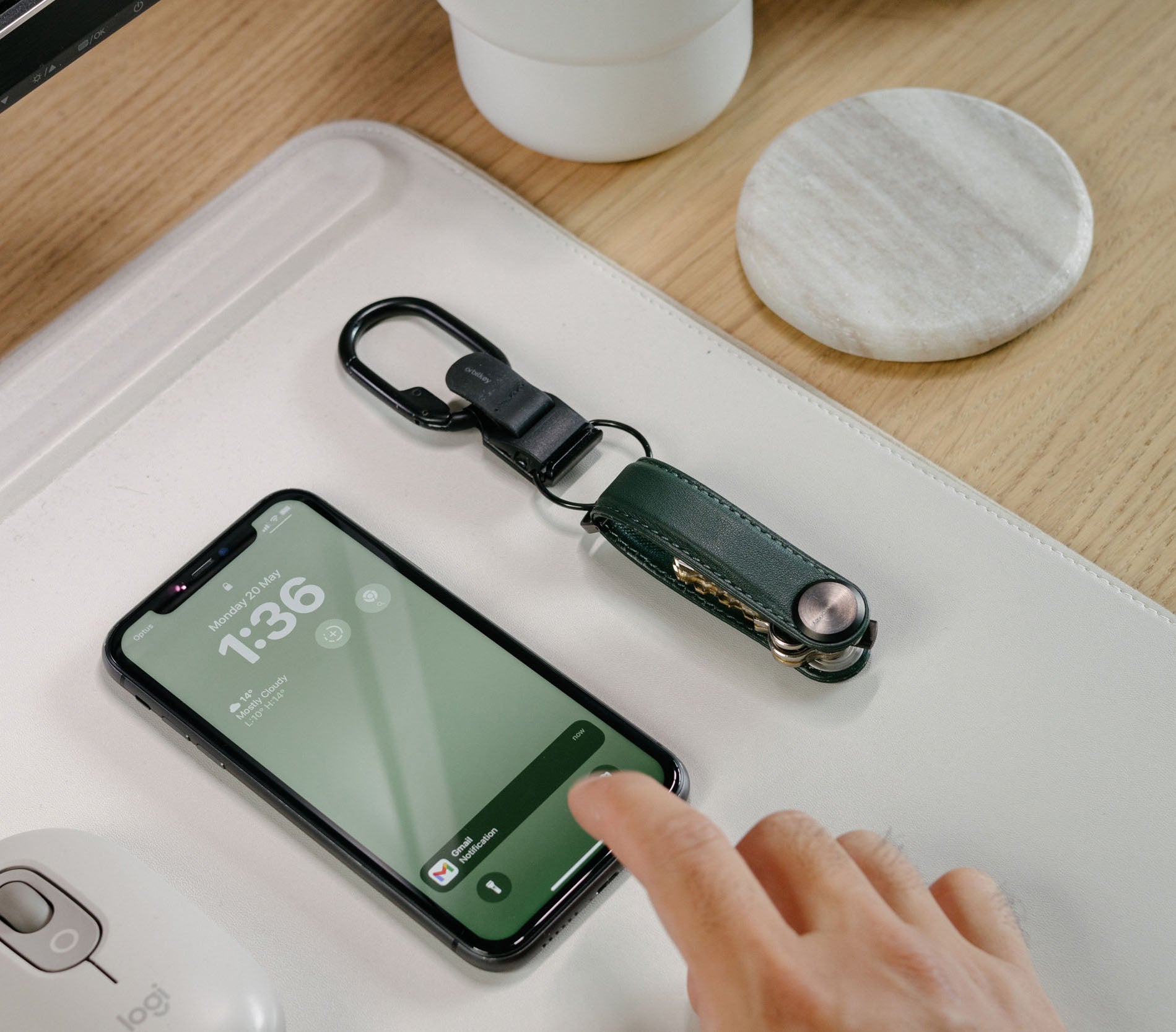 Orbitkey Key Organiser Pro Leather Evergreen
