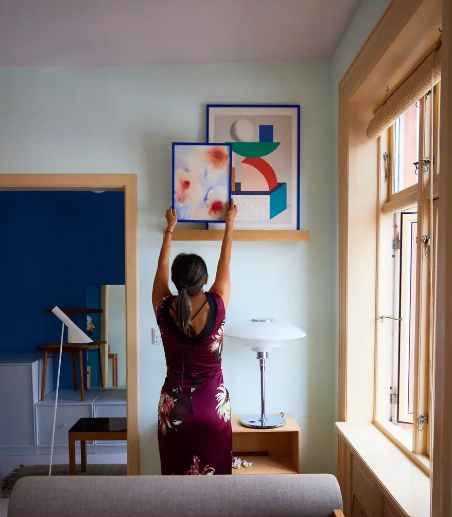 Paper Collective Floating Gallery Shelf Oak