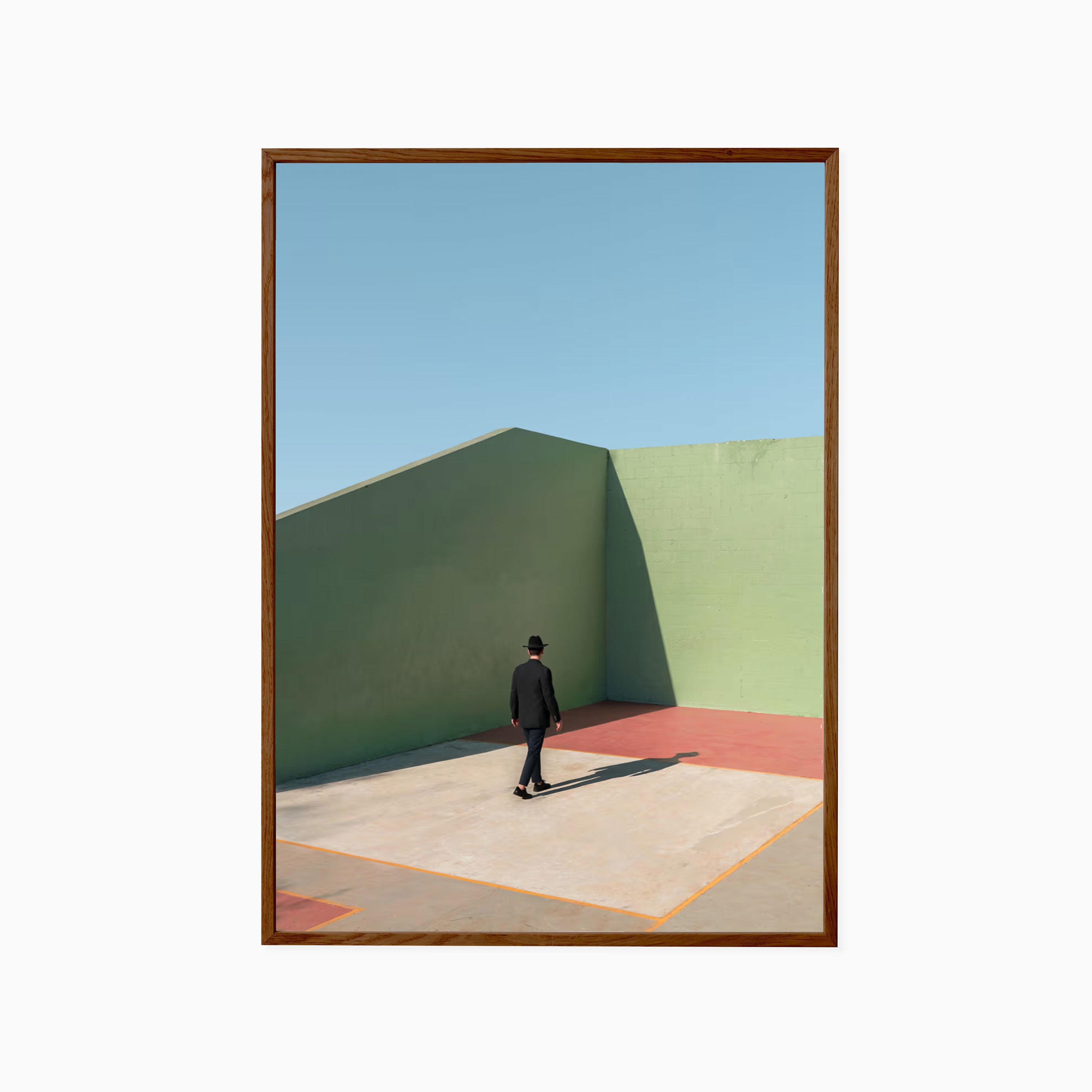 Paper Collective - Simplicity of the Moment with Dark Stained Oak Frame