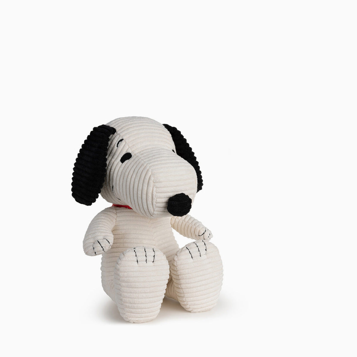 Peanuts Snoopy Sitting Corduroy Cream 27cm