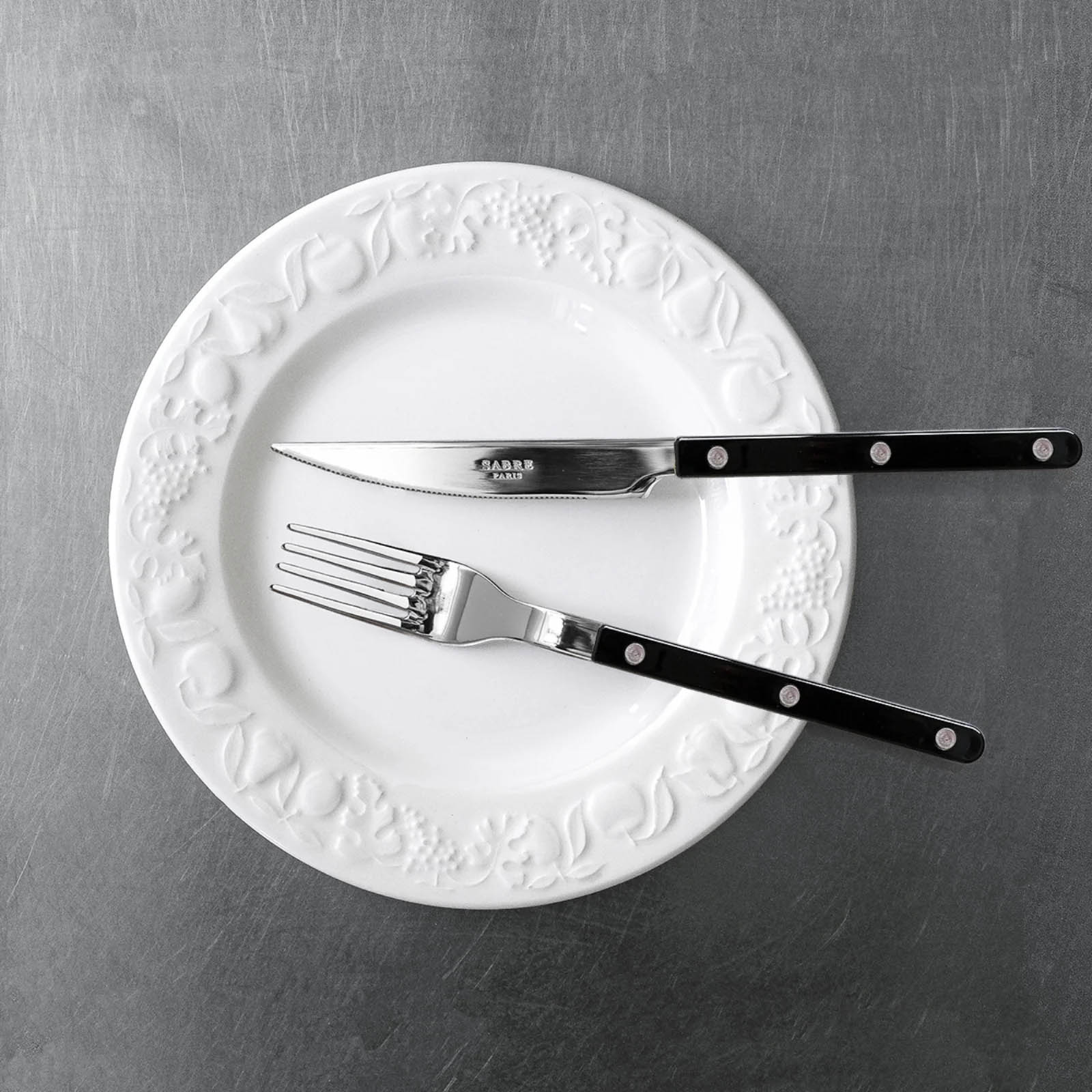 Sabre 4 piece Cutlery Set Bistrot Shiny - Black
