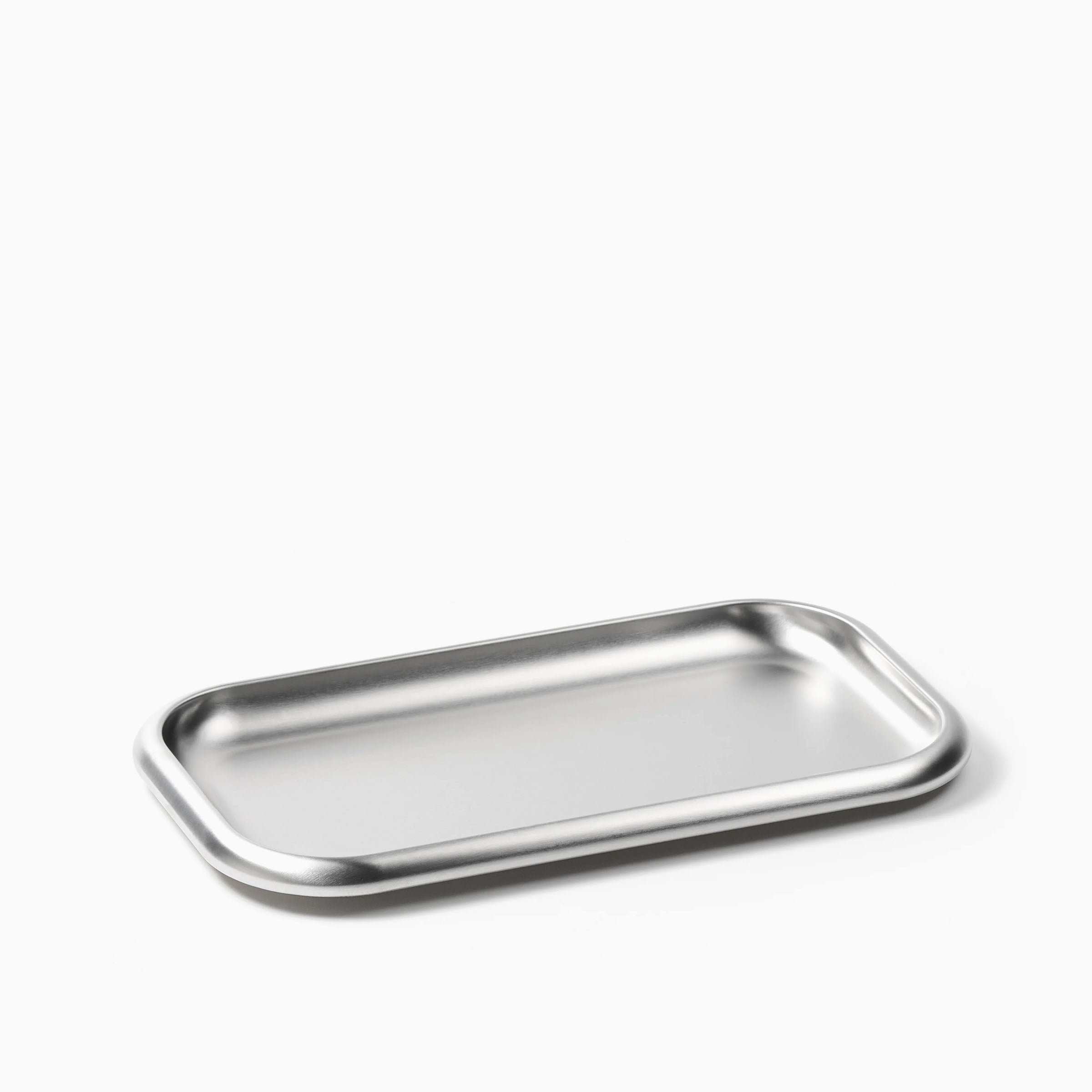 Service Projects Small Steel Serving Tray - Brushed