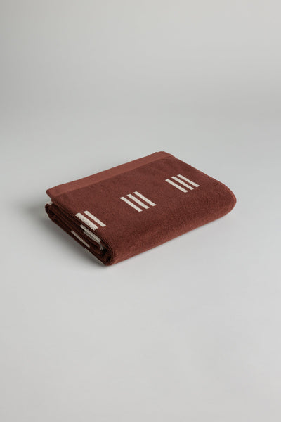BAINA Claremont Bath Towel Mudbrick & Crème 70x140cm