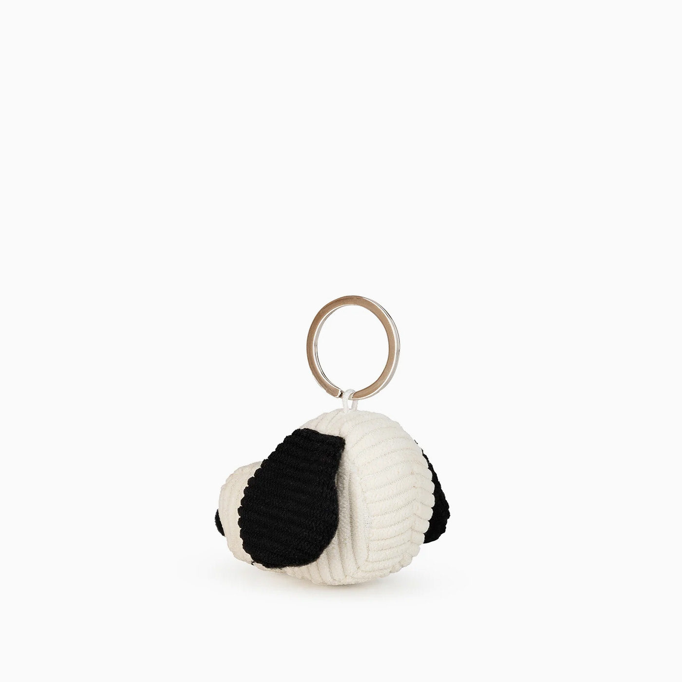 Snoopy Head Corduroy Keychain - Cream