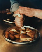 Service Projects Stainless Steel Serving Tray Stonewashed 300mm Round
