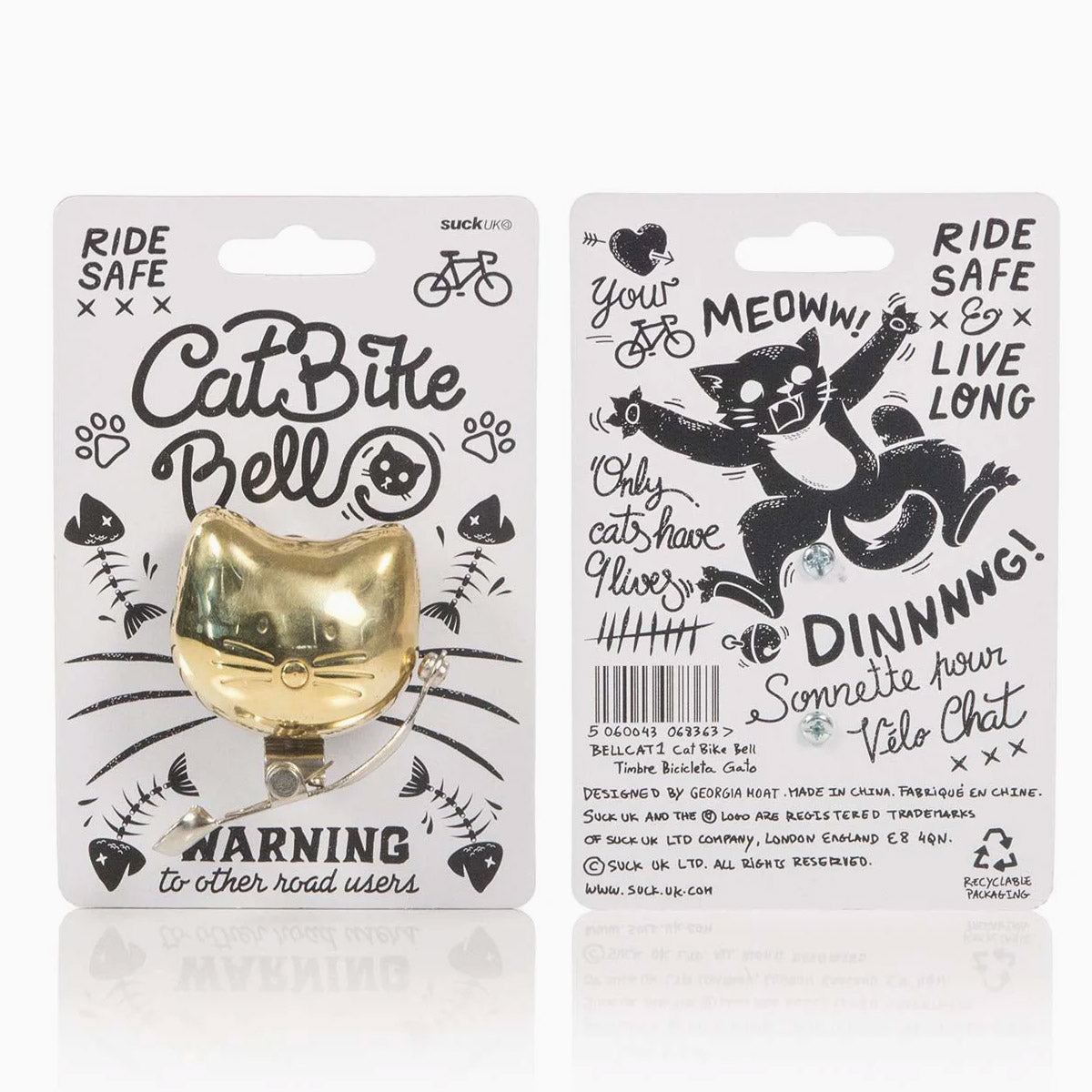Suck UK Cat Bike Bell