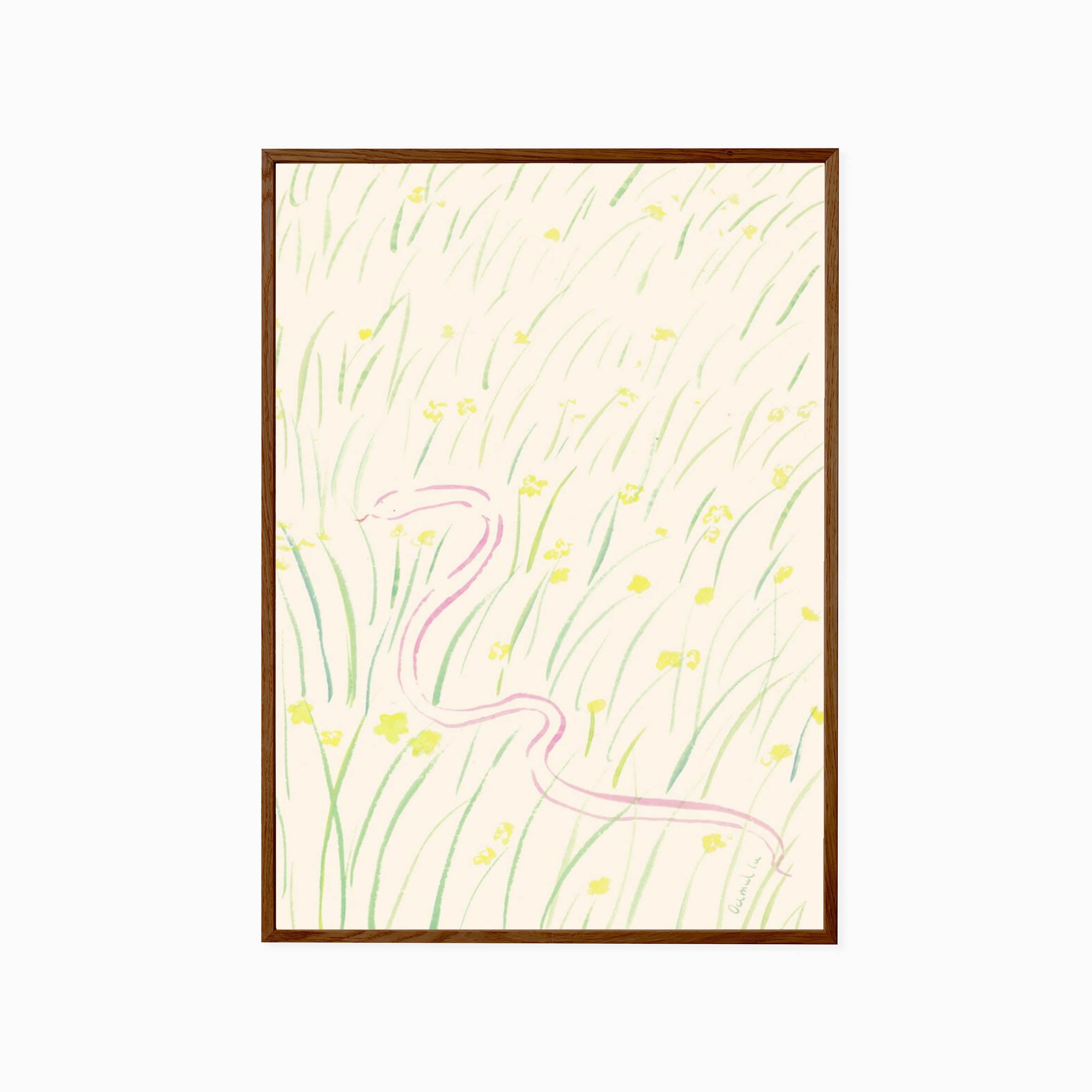 The Poster Club Oamul - Daffodils and Snake Dark Oak