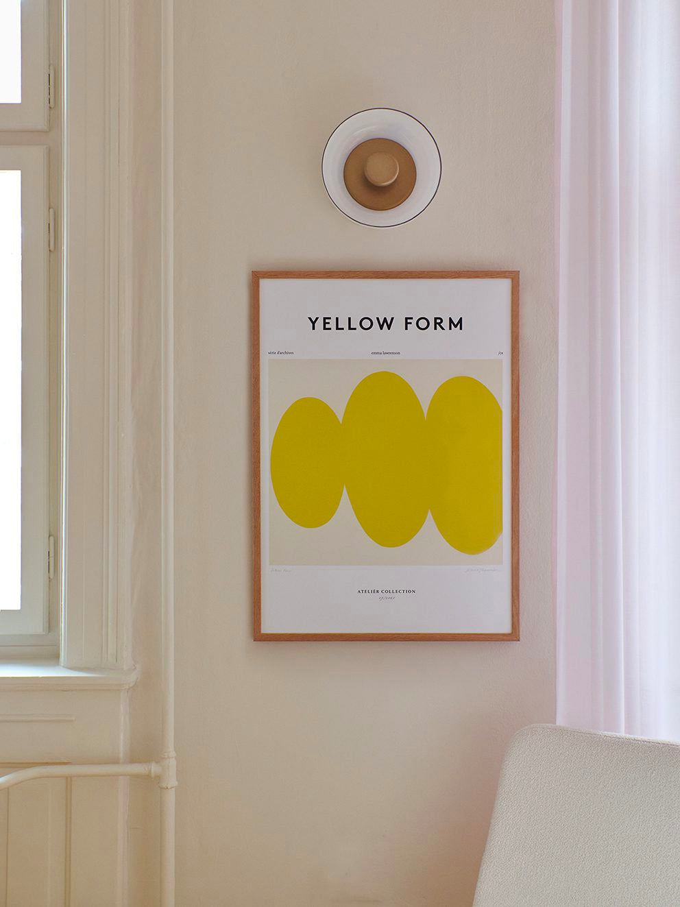 The Poster Club Emma Lawrenson Yellow Form
