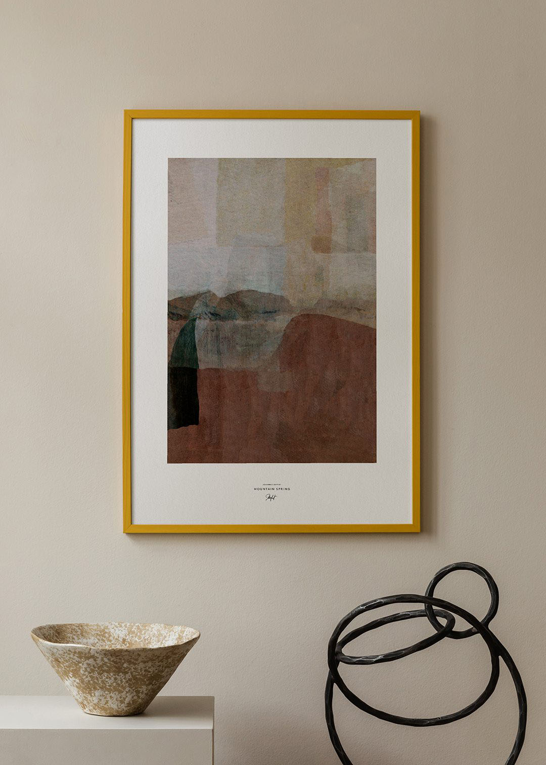 The Poster Club Frame Yellow