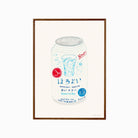 The Poster Club Melina Pecharki - Suntory Horoyoi White Can Dark Stained Oak Frame