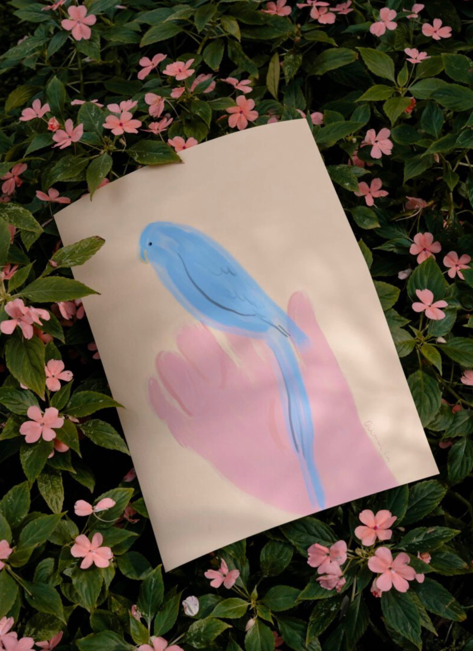 The Poster Club Oamul - Parrot in Hand