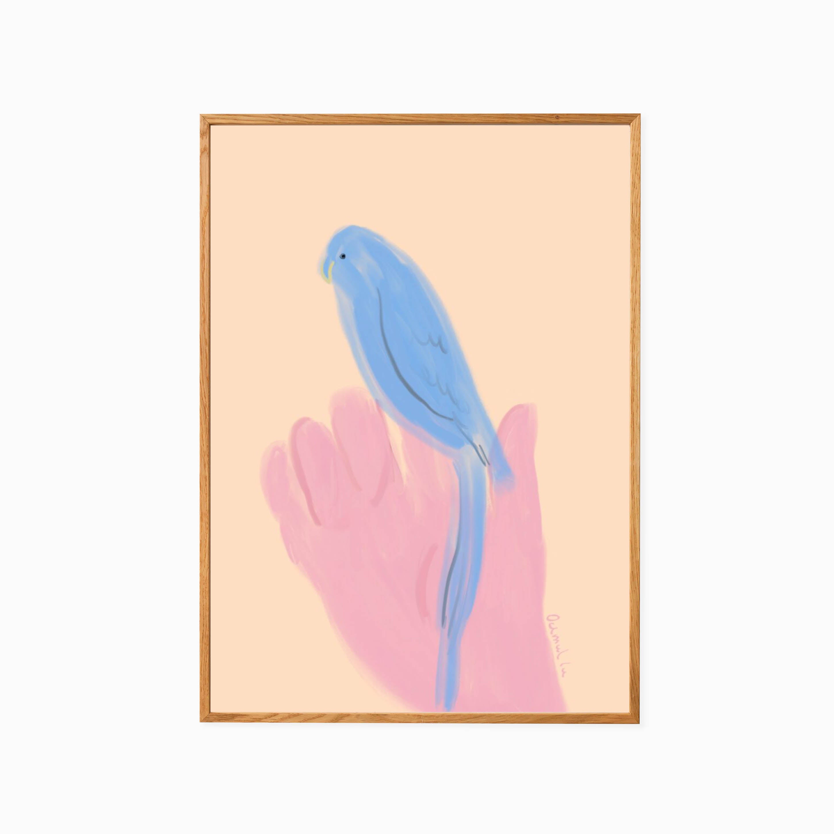 The Poster Club Oamul - Parrot in Hand