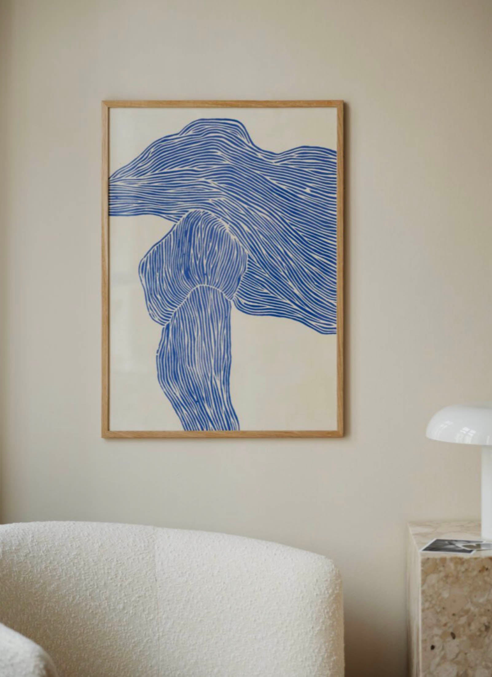 The Poster Club - Rebecca Hein The Line - Navy