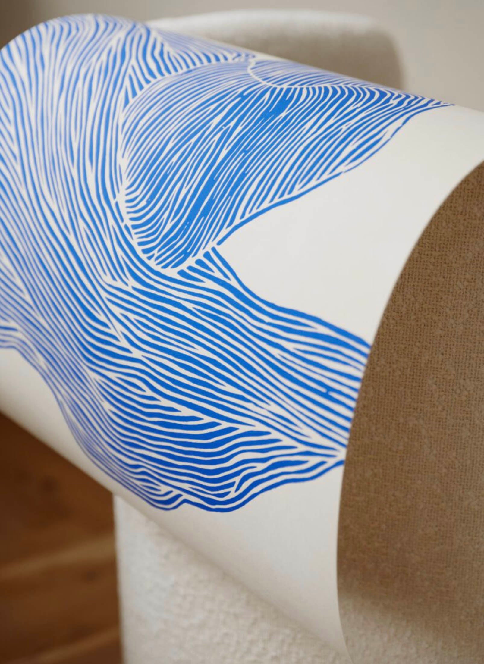 The Poster Club - Rebecca Hein The Line - Navy