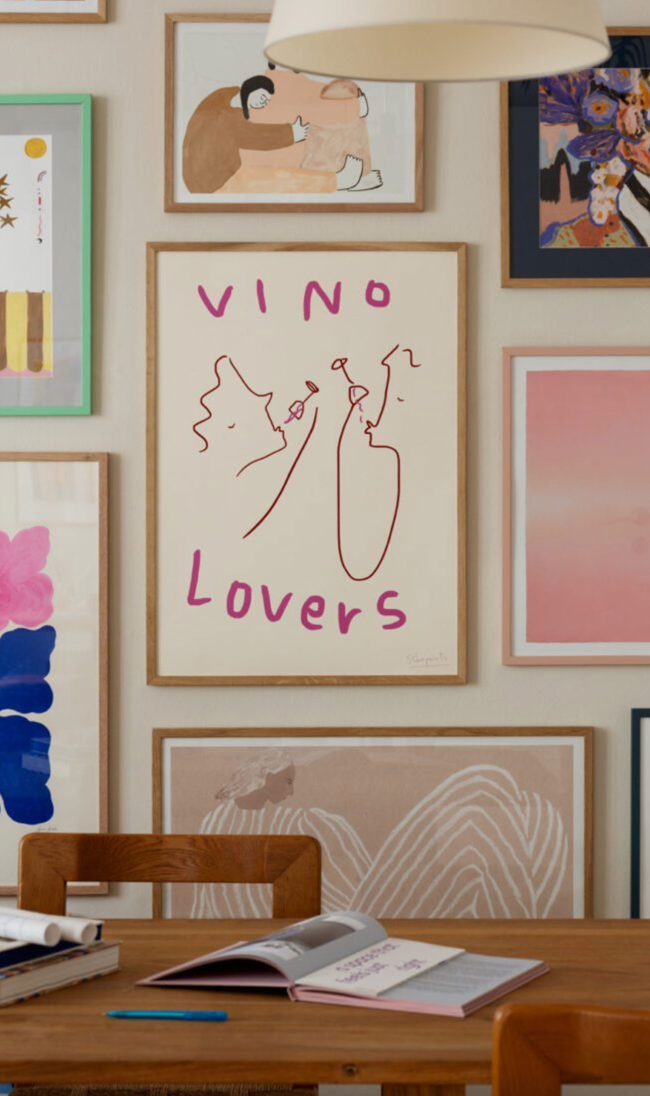 The Poster Club Ruby Hughes Vino Lovers