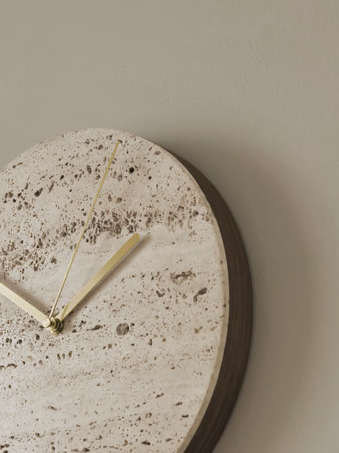 Bolia Tima Wall Clock Dark Stained Oak