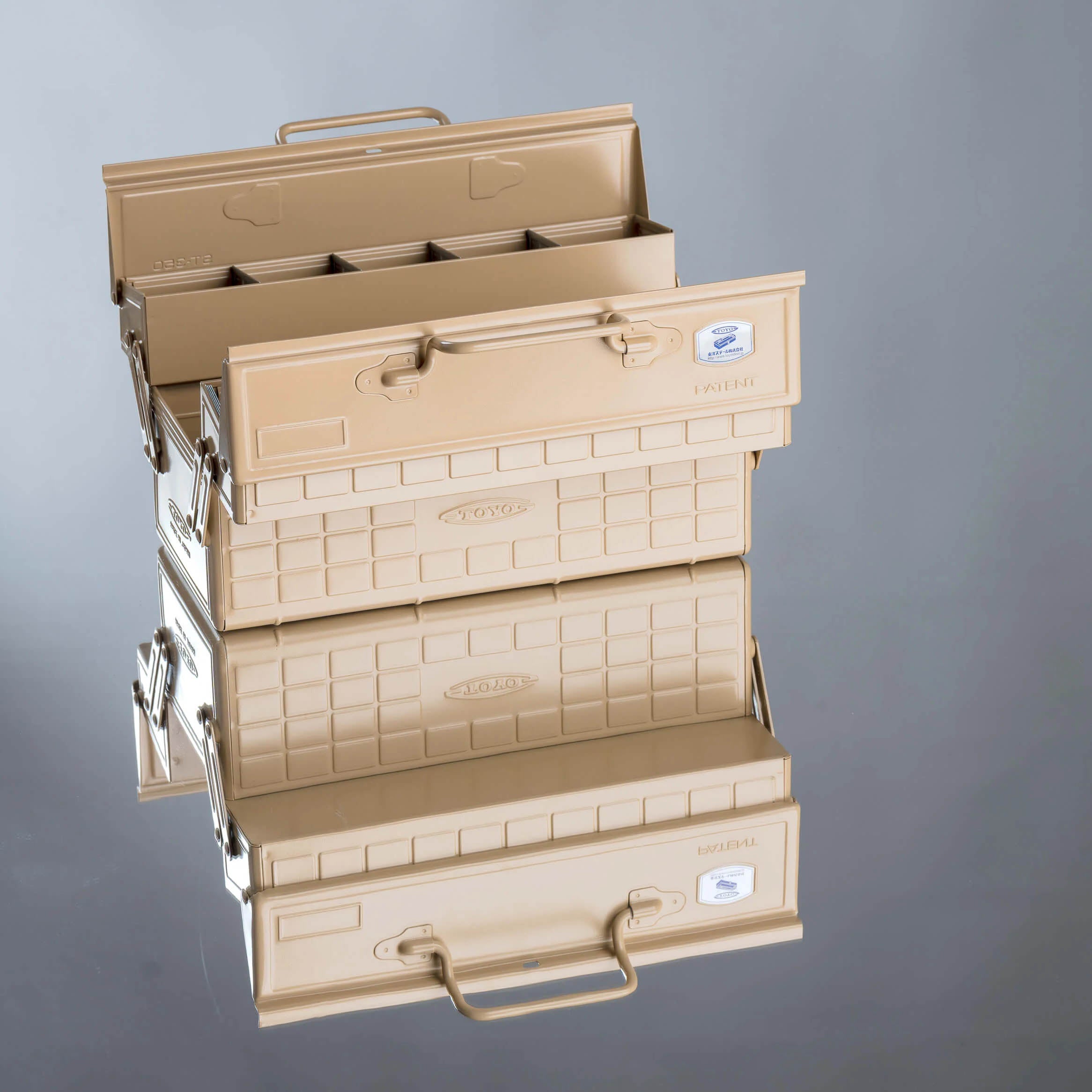 Toyo Steel Cantilever Toolbox ST-350 Beige