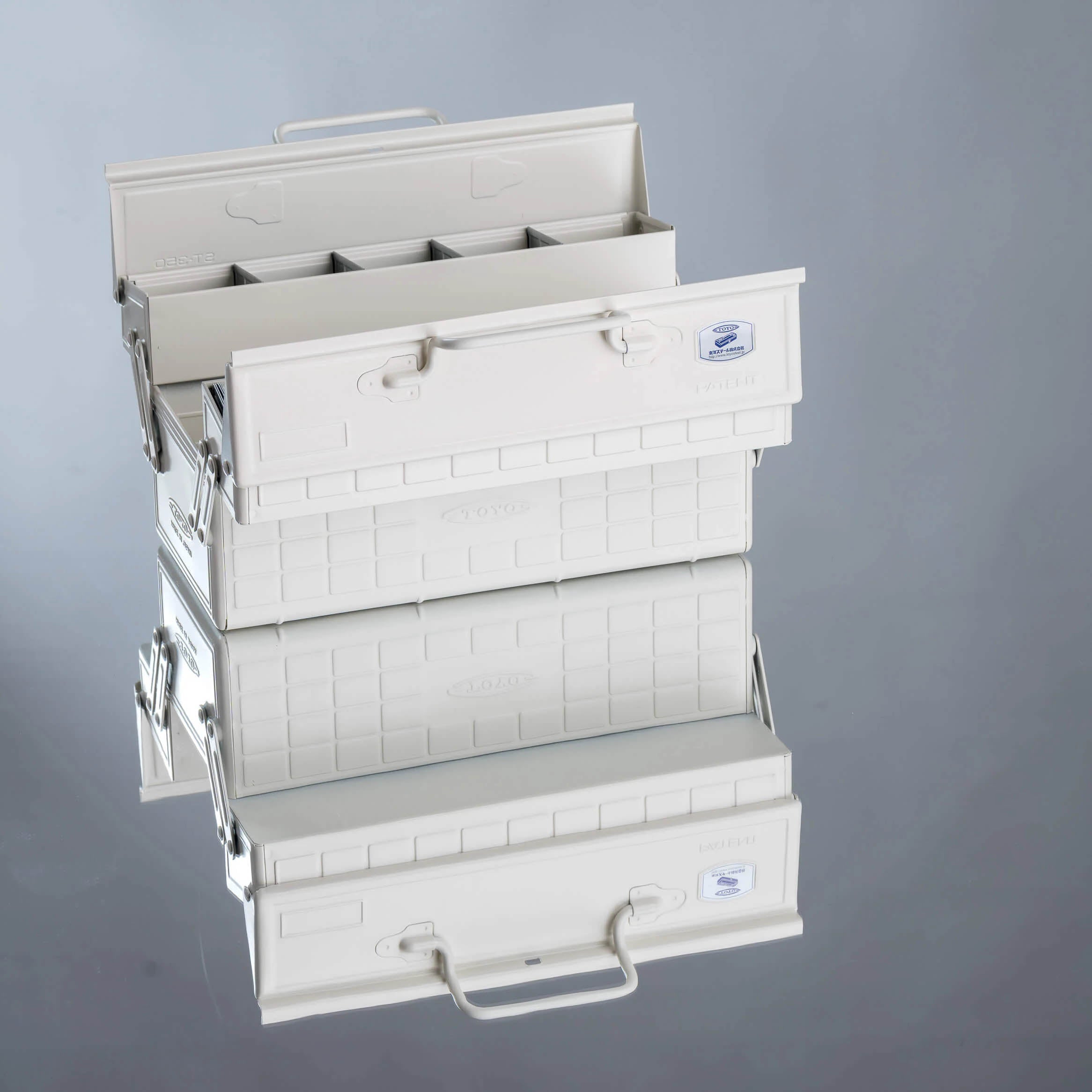 Toyo Steel Cantilever Toolbox ST-350 White