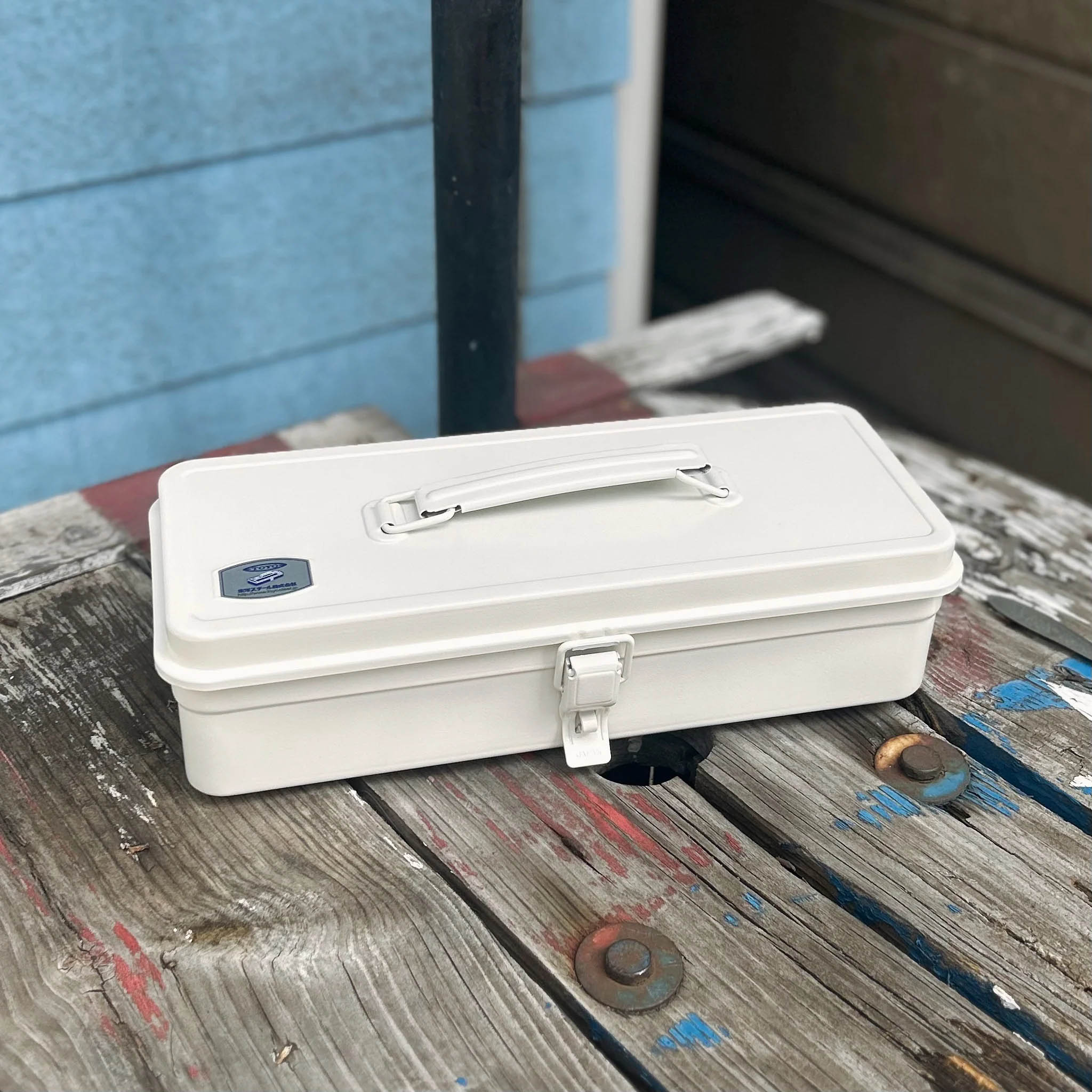 Toyo Steel Trunk Shape Toolbox T-320 White