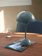 &Tradition Flowerpot Lamp Portable Stone Blue