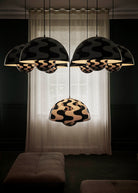 &Tradition Flowerpot Pendant VP2 Black White Pattern