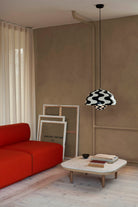 &Tradition Flowerpot Pendant VP2 Black White Pattern