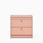 Util Bedside Table with 2 Drawers Coral
