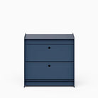 Util Bedside Table with 2 Drawers Midnight Blue