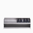 Util x JAK Shoe Rack Brushed Aluminium