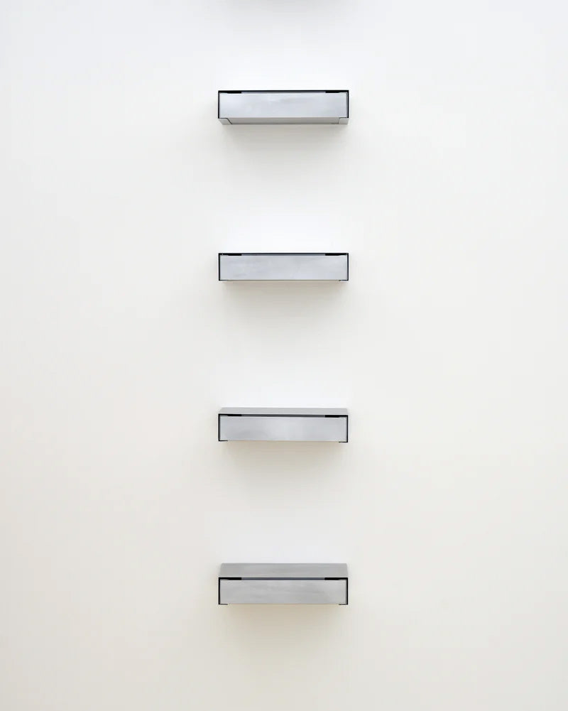 Util KGT Wall Mounted Drawer 1 Brushed Aluminium