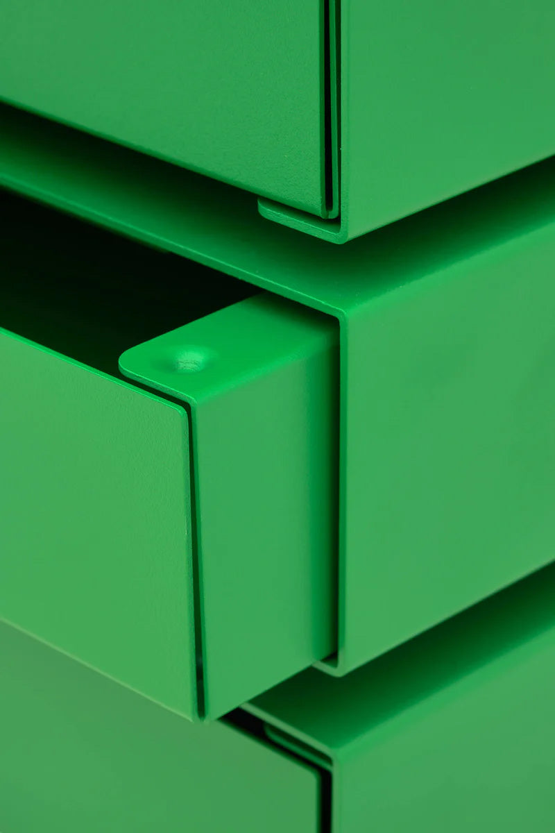 Util KGT Wall Mounted Drawer 3 - Vertical Pure Green
