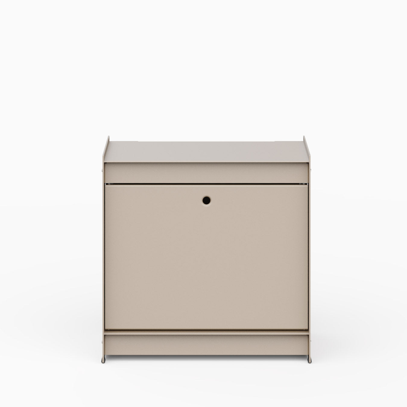 Util Plie Bedside Table with 1 Tall Drawer Beige