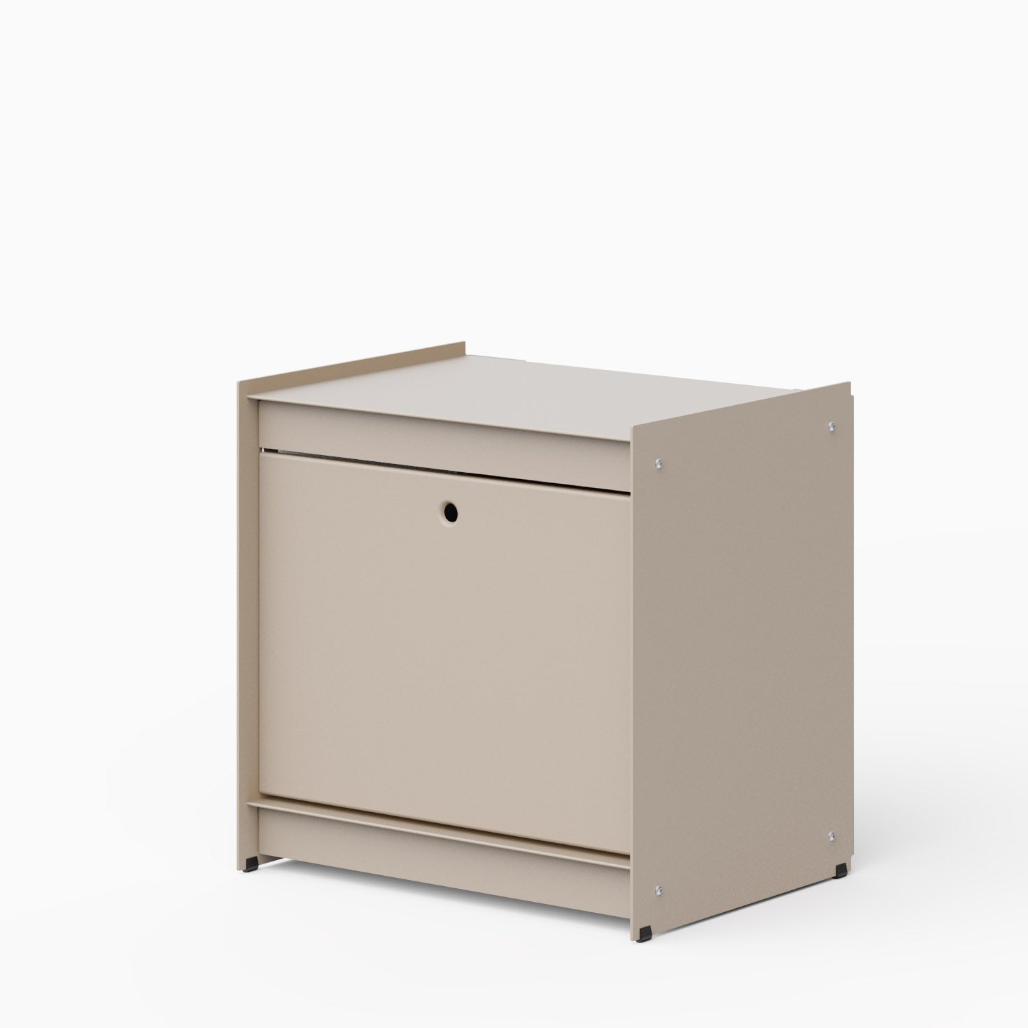 Util Plie Bedside Table with 1 Tall Drawer Beige
