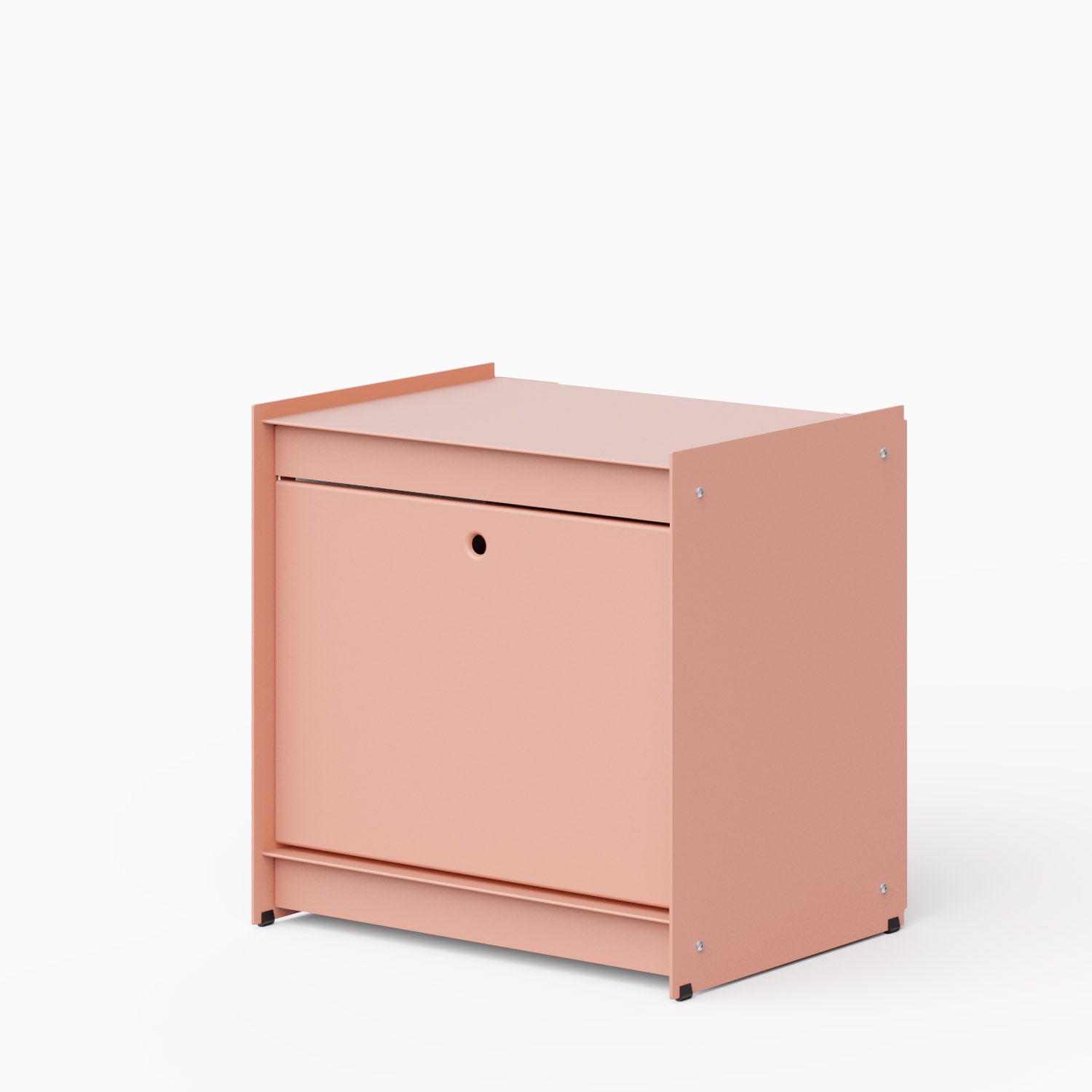 Util Plie Bedside Table with 1 Tall Drawer Coral