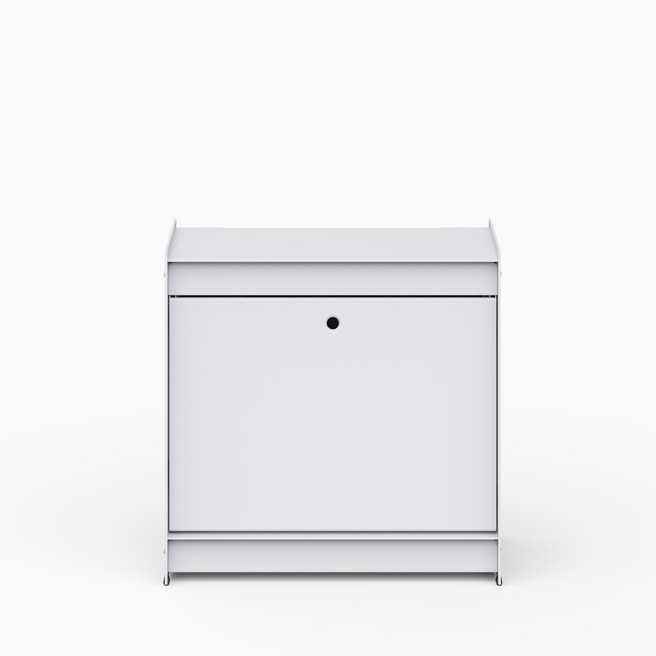Util Plie Bedside Table with 1 Tall Drawer Light Grey