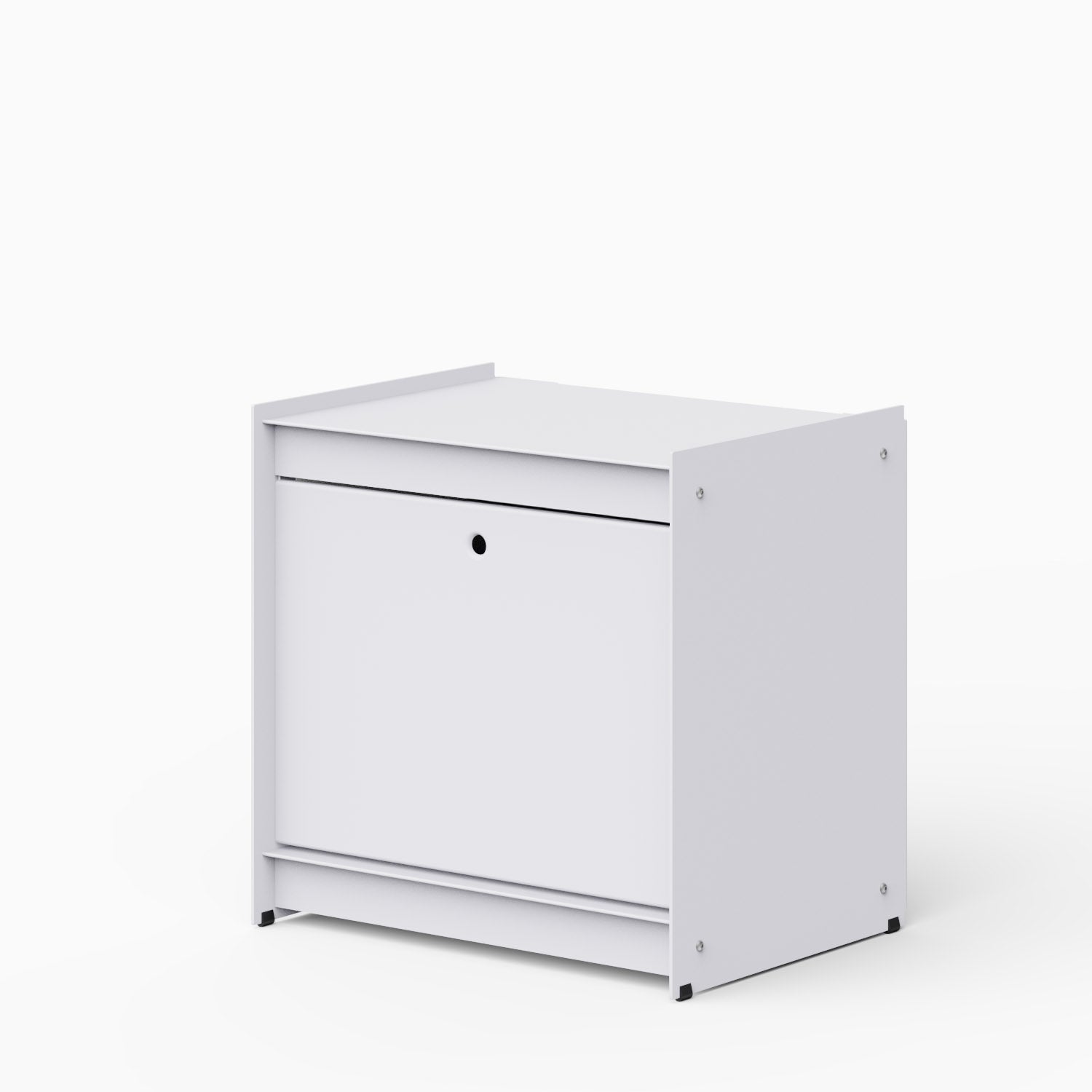 Util Plie Bedside Table with 1 Tall Drawer Light Grey