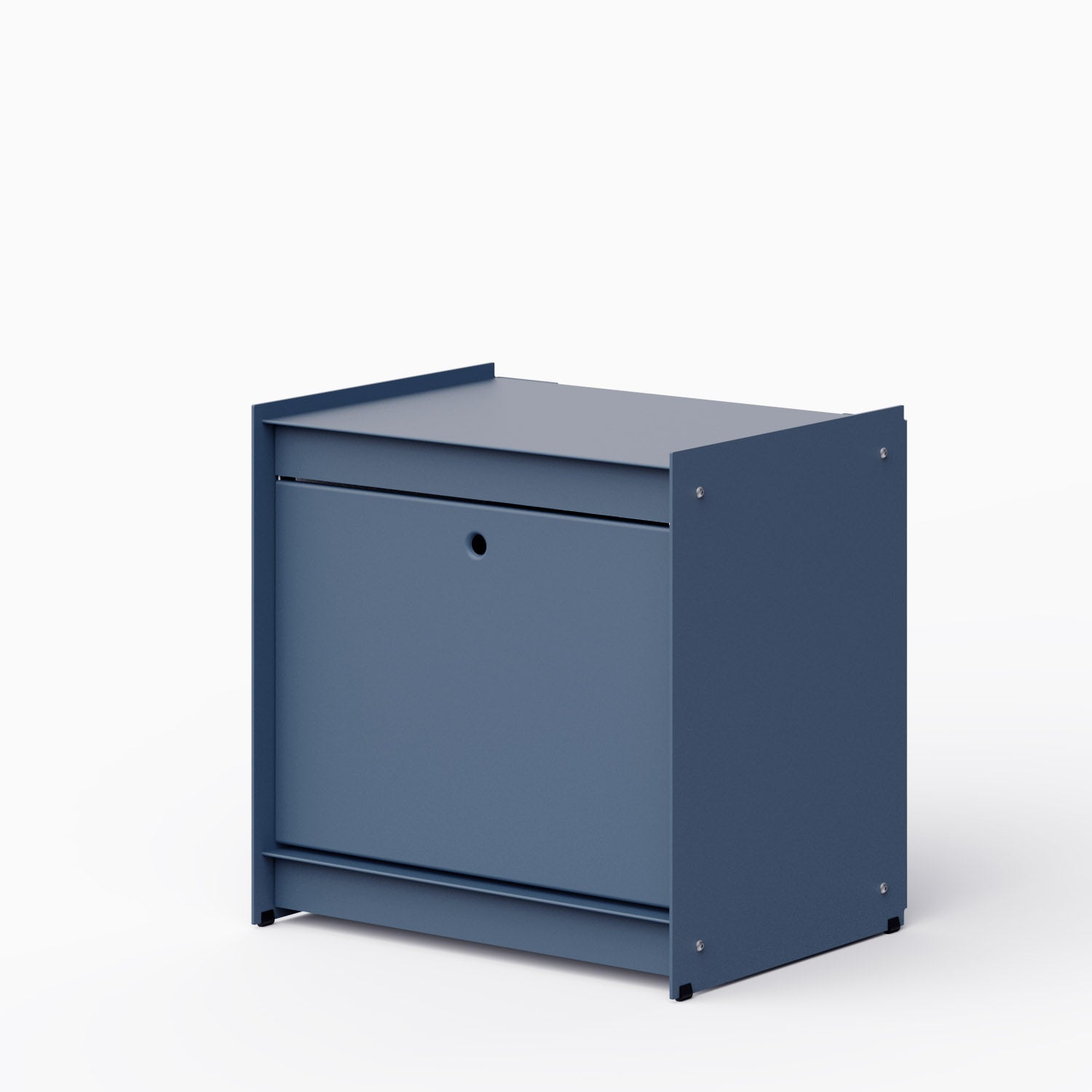 Util Plie Bedside Table with 1 Tall Drawer Midnight Blue