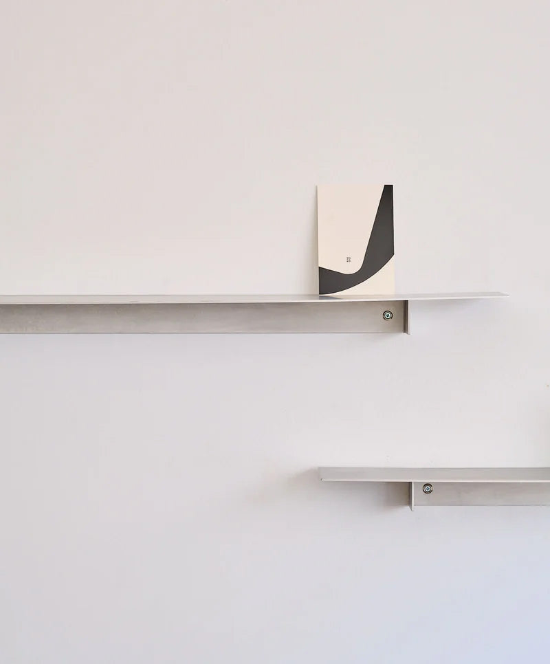 Util Plié Single Shelf Brushed Aluminium