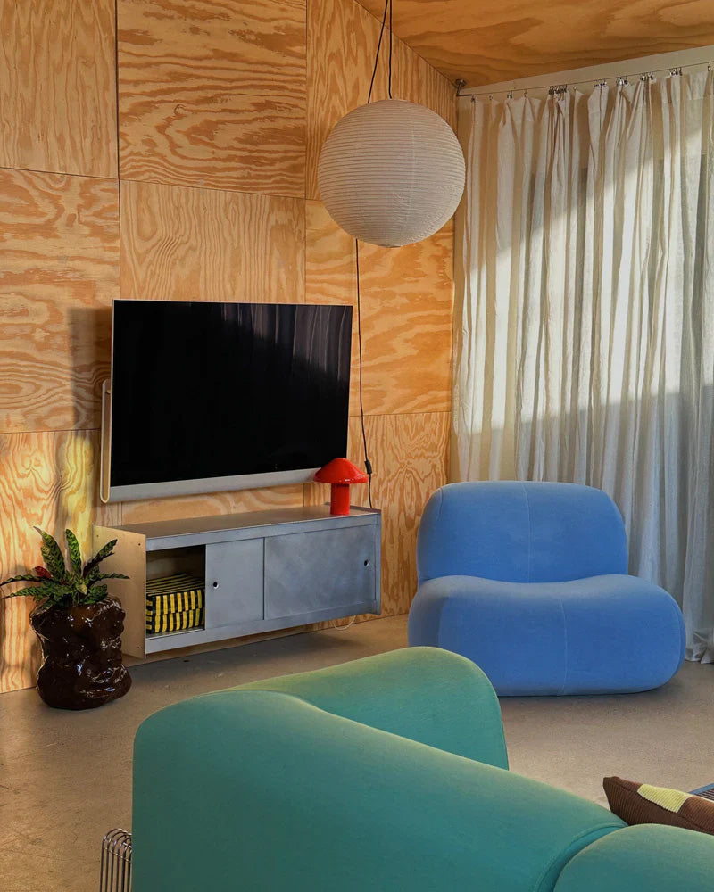 Util Plié Wall Unit 2 Doors 120cm Brushed Aluminium