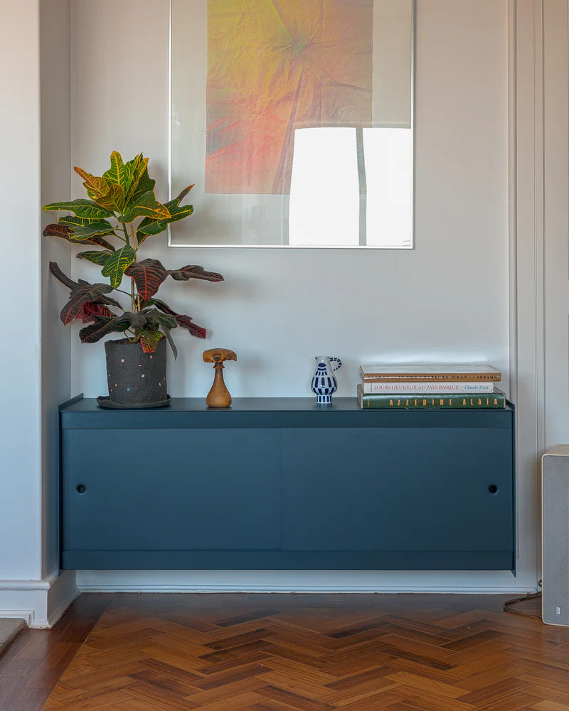 Util Plié Wall Unit 2 Doors 120cm Midnight Blue