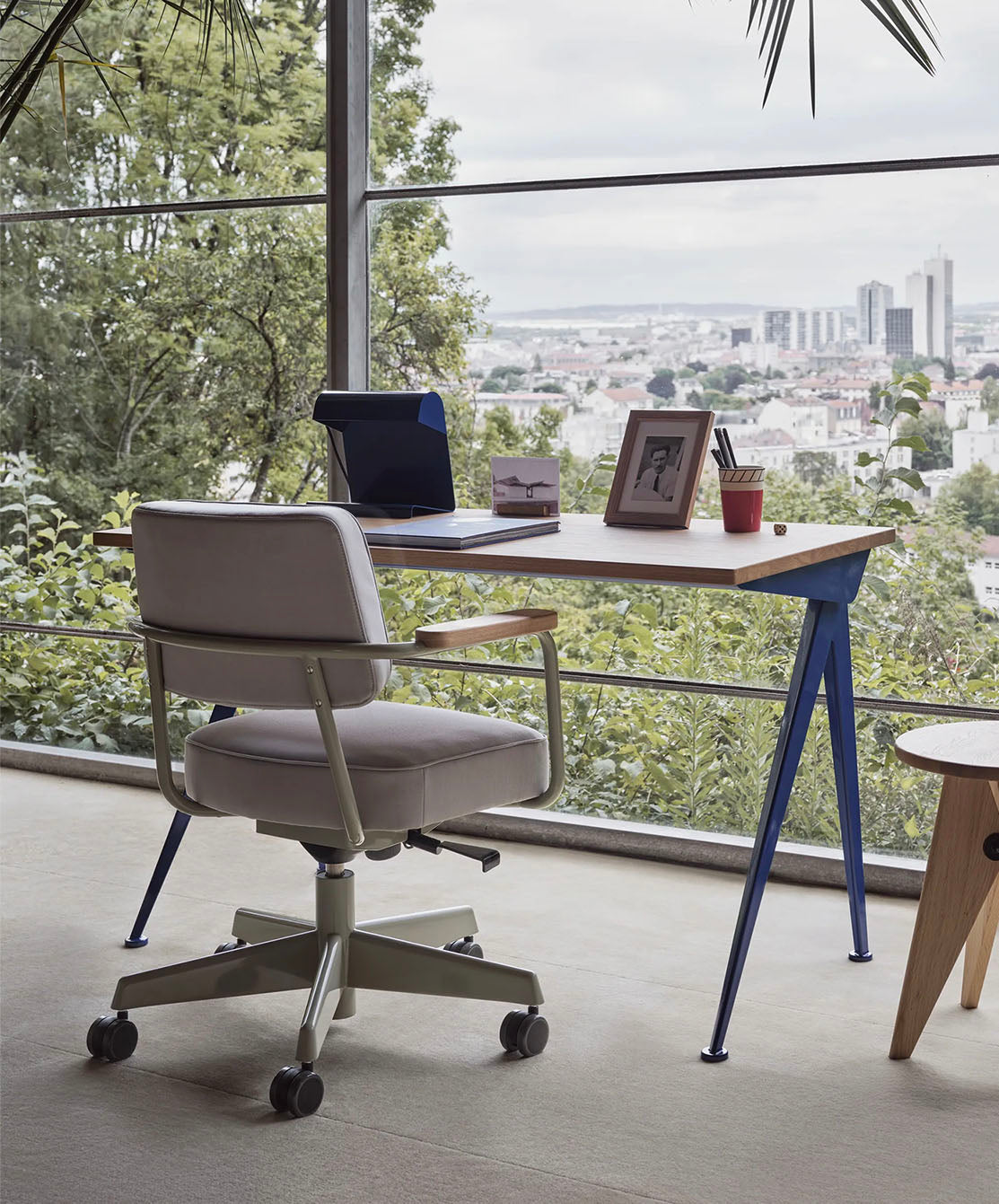 Vitra Lampe de Bureau Bleu Marcoule