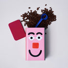 Wrap Faces Coffee Storage Tin 500g with Scoop